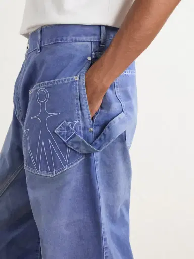 JW Anderson Embroidered Wide-Leg Jeans - Men | Thumbnail 5 JW Anderson Embroidered Wide-Leg Jeans - Men | Thumbnail 5