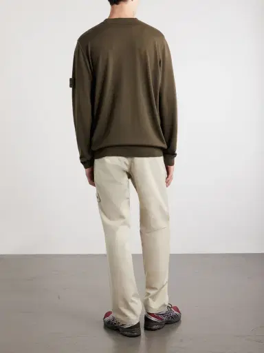 Stone Island STONE ISLAND GHOST Knitted Virgin Wool Sweater - Men | Thumbnail 4 Stone Island STONE ISLAND GHOST Knitted Virgin Wool Sweater - Men | Thumbnail 4