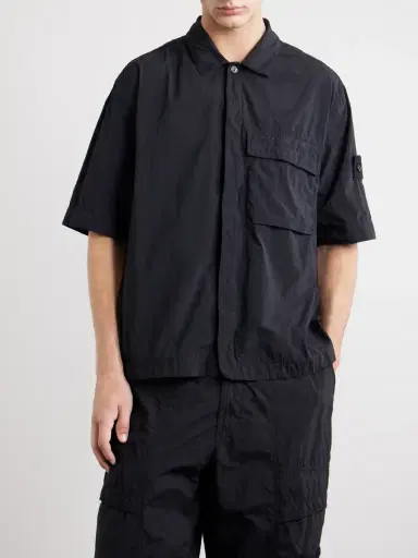 Stone Island STONE ISLAND GHOST Brushed Nylon Shirt - Men | Thumbnail 3 Stone Island STONE ISLAND GHOST Brushed Nylon Shirt - Men | Thumbnail 3