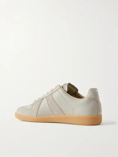 Maison Margiela Replica Leather and Suede Sneakers - Men | Thumbnail 4