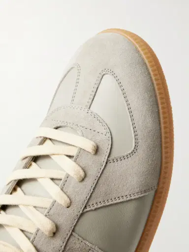 Maison Margiela Replica Leather and Suede Sneakers - Men | Thumbnail 5