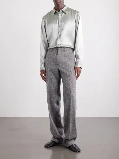 Dries Van Noten Panvel Straight-Leg Wool-Twill Trousers - Men | Thumbnail 2