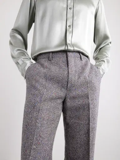 Dries Van Noten Panvel Straight-Leg Wool-Twill Trousers - Men | Thumbnail 5