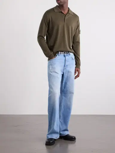 Stone Island STONE ISLAND GHOST Virgin Wool Polo Shirt - Men | Thumbnail 2 Stone Island STONE ISLAND GHOST Virgin Wool Polo Shirt - Men | Thumbnail 2