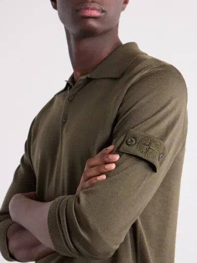 Stone Island STONE ISLAND GHOST Virgin Wool Polo Shirt - Men | Thumbnail 5 Stone Island STONE ISLAND GHOST Virgin Wool Polo Shirt - Men | Thumbnail 5