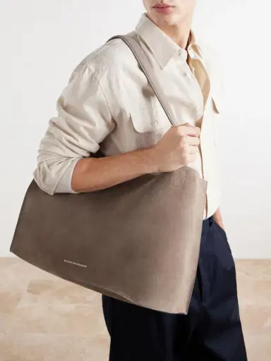 Studio Nicholson The Reflection Suede Tote - Men | Thumbnail 2 Studio Nicholson The Reflection Suede Tote - Men | Thumbnail 2