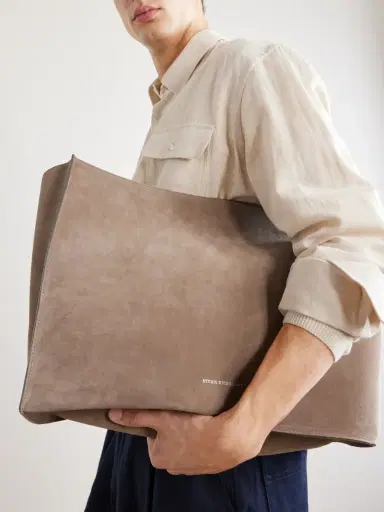 Studio Nicholson The Reflection Suede Tote - Men | Thumbnail 5 Studio Nicholson The Reflection Suede Tote - Men | Thumbnail 5