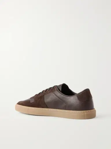 Common Projects BBall Duo Suede-Trimmed Leather Sneakers - Men | Thumbnail 4 Common Projects BBall Duo Suede-Trimmed Leather Sneakers - Men | Thumbnail 4