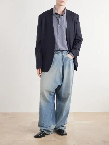 Maison Margiela Minimal Virgin Wool Blazer - Men | Thumbnail 2
