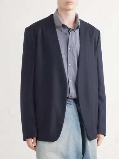 Maison Margiela Minimal Virgin Wool Blazer - Men | Thumbnail 3