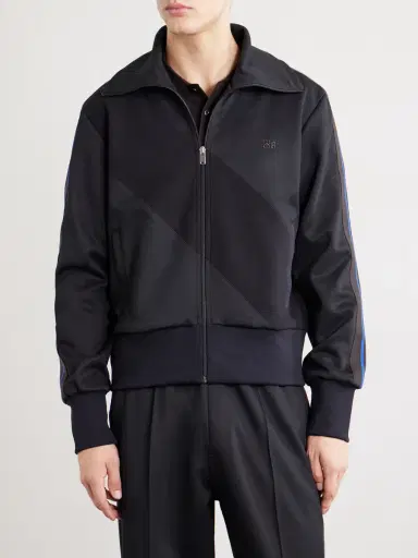 Wales Bonner Form Logo-Embroidered Striped Jersey Jacket - Men | Thumbnail 3 Wales Bonner Form Logo-Embroidered Striped Jersey Jacket - Men | Thumbnail 3