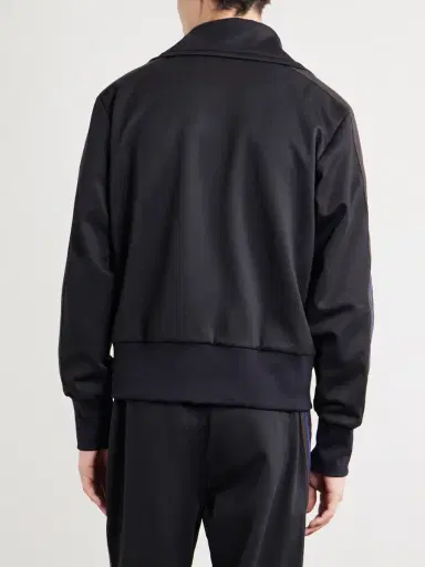 Wales Bonner Form Logo-Embroidered Striped Jersey Jacket - Men | Thumbnail 4 Wales Bonner Form Logo-Embroidered Striped Jersey Jacket - Men | Thumbnail 4
