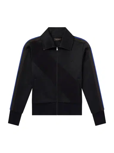 Wales Bonner Form Logo-Embroidered Striped Jersey Jacket - Men | Thumbnail 1 Wales Bonner Form Logo-Embroidered Striped Jersey Jacket - Men | Thumbnail 1