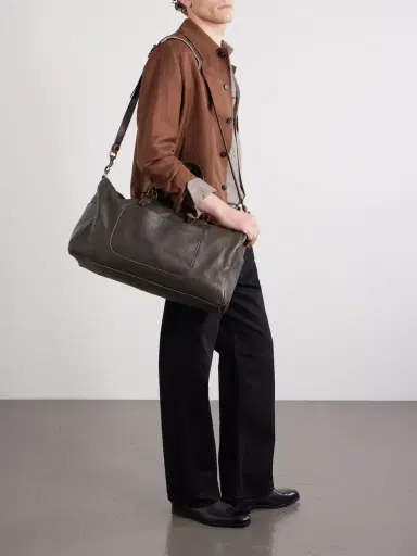 Bleu de Chauffe Full-Grain Leather Weekend Bag - Men | Thumbnail 2