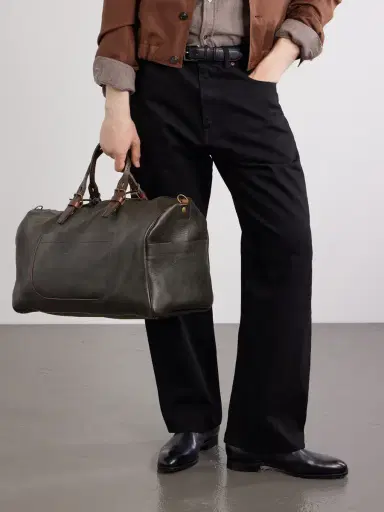 Bleu de Chauffe Full-Grain Leather Weekend Bag - Men | Thumbnail 3
