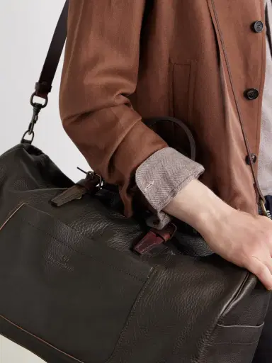 Bleu de Chauffe Full-Grain Leather Weekend Bag - Men | Thumbnail 5