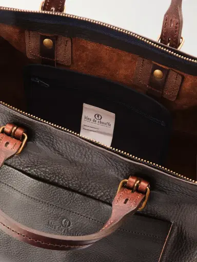 Bleu de Chauffe Full-Grain Leather Weekend Bag - Men | Thumbnail 6