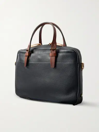 Bleu de Chauffe Folder Full-Grained Leather Briefcase - Men | Thumbnail 4 Bleu de Chauffe Folder Full-Grained Leather Briefcase - Men | Thumbnail 4