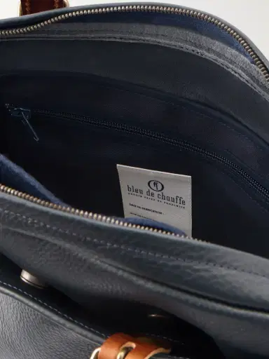 Bleu de Chauffe Folder Full-Grained Leather Briefcase - Men | Thumbnail 6 Bleu de Chauffe Folder Full-Grained Leather Briefcase - Men | Thumbnail 6