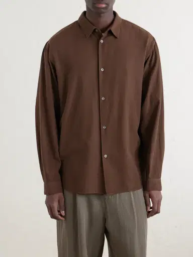 ATON Cotton and Silk-Blend Shirt - Men | Thumbnail 3