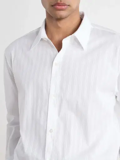 mfpen Auditorium Striped Cotton-Mélange Shirt - Men | Thumbnail 5