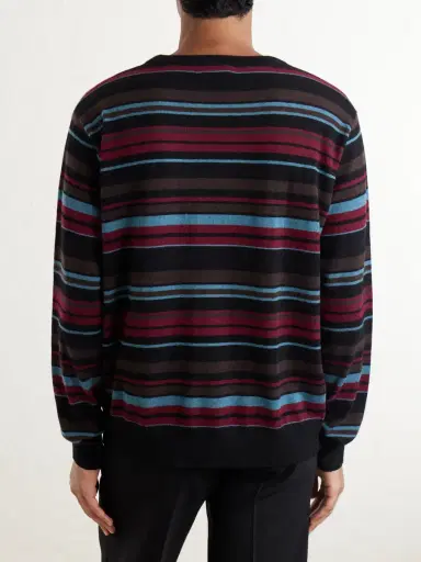 Dries Van Noten Muroli Striped Cashmere Sweater - Men | Thumbnail 4