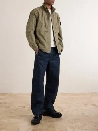 Stone Island Brushed Recycled-Nylon Harrington Jacket - Men | Thumbnail 2 Stone Island Brushed Recycled-Nylon Harrington Jacket - Men | Thumbnail 2