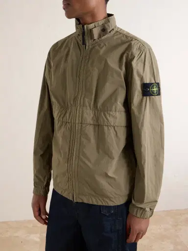 Stone Island Brushed Recycled-Nylon Harrington Jacket - Men | Thumbnail 3 Stone Island Brushed Recycled-Nylon Harrington Jacket - Men | Thumbnail 3