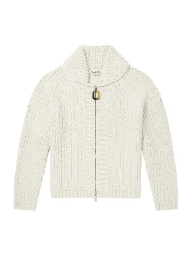 JW Anderson Honeycomb Cable-Knit Cotton-Blend Zip-Up Cardigan - Men
