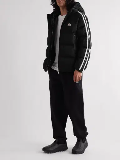 Moncler Sanbesan Shell-Trimmed Quilted Tech-Jersey Hooded Down Jacket - Men | Thumbnail 2