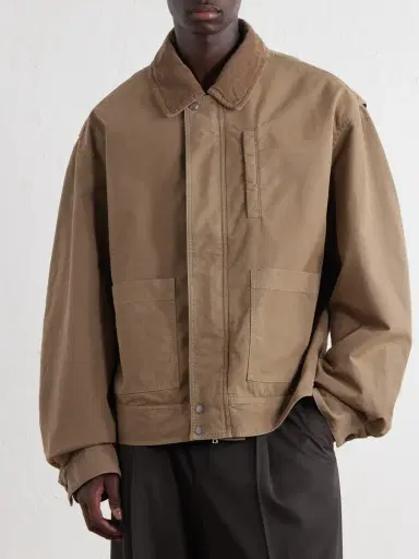 Dries Van Noten Corduroy-Trimmed Cotton-Canvas Jacket - Men | Thumbnail 3
