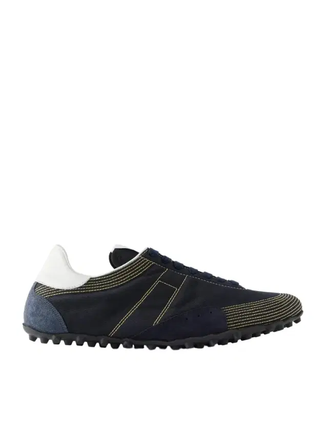 Maison Margiela Sprinters Leather and Suede-Trimmed Cotton-Twill Sneakers - Men