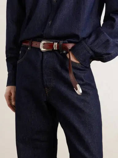 Monitaly 2.5cm Leather Belt - Men | Thumbnail 2 Monitaly 2.5cm Leather Belt - Men | Thumbnail 2