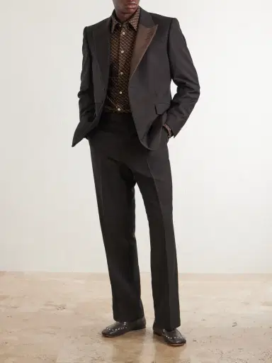 Wales Bonner Alto Straight-Leg Virgin-Wool Trousers - Men | Thumbnail 2