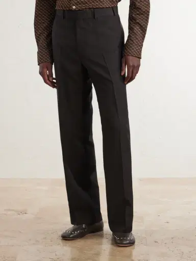 Wales Bonner Alto Straight-Leg Virgin-Wool Trousers - Men | Thumbnail 3