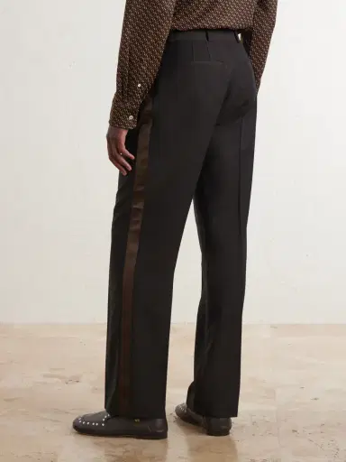 Wales Bonner Alto Straight-Leg Virgin-Wool Trousers - Men | Thumbnail 4