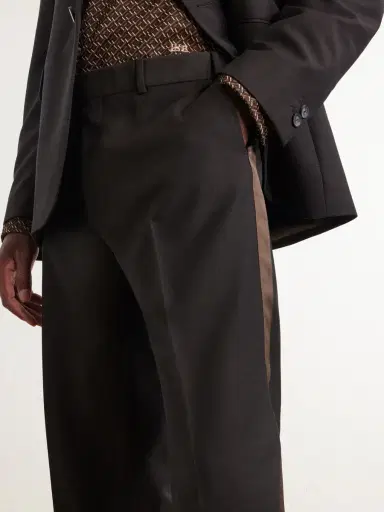 Wales Bonner Alto Straight-Leg Virgin-Wool Trousers - Men | Thumbnail 5