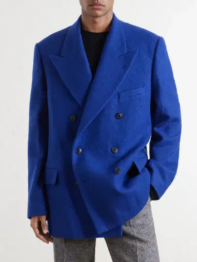 Dries Van Noten Bosier Double-Breasted Wool Blazer - Men | Thumbnail 3