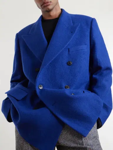 Dries Van Noten Bosier Double-Breasted Wool Blazer - Men | Thumbnail 5