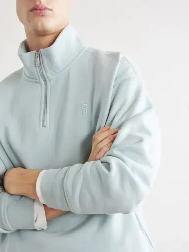 ON Logo-Embroidered Organic Cotton-Blend Half-Zip Sweatshirt - Men | Thumbnail 5