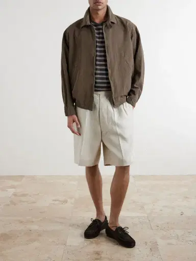 Kaptain Sunshine Gurkha Straight-Leg Linen and Silk-Blend Shorts - Men | Thumbnail 2 Kaptain Sunshine Gurkha Straight-Leg Linen and Silk-Blend Shorts - Men | Thumbnail 2