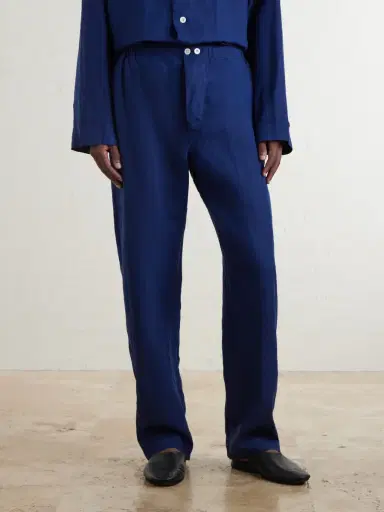 Anderson & Sheppard Linen Pyjama Set - Men | Thumbnail 3 Anderson & Sheppard Linen Pyjama Set - Men | Thumbnail 3