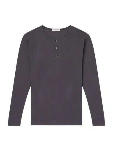 Lemaire Ribbed Cotton Henley T-Shirt - Men | Thumbnail 1
