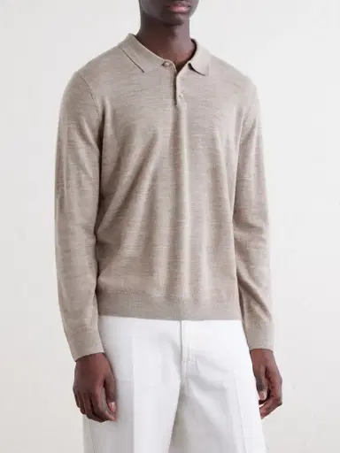 Onia Merino Wool Polo Sweater - Men | Thumbnail 3 Onia Merino Wool Polo Sweater - Men | Thumbnail 3