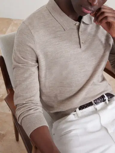Onia Merino Wool Polo Sweater - Men | Thumbnail 5 Onia Merino Wool Polo Sweater - Men | Thumbnail 5
