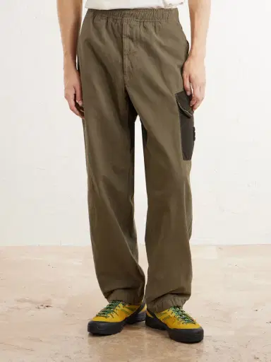 Stone Island Wide-Leg Garment-Dyed Organic Panama Cotton Trousers - Men | Thumbnail 3 Stone Island Wide-Leg Garment-Dyed Organic Panama Cotton Trousers - Men | Thumbnail 3