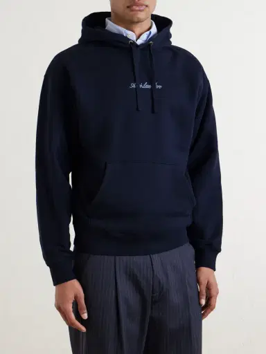 Aimé Leon Dore Logo-Embroidered Cotton-Jersey Hoodie - Men | Thumbnail 3