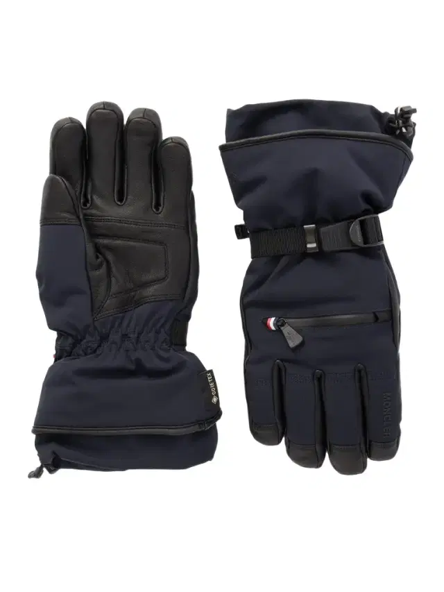 Moncler Grenoble Leather-Trimmed Shell Ski Gloves - Men