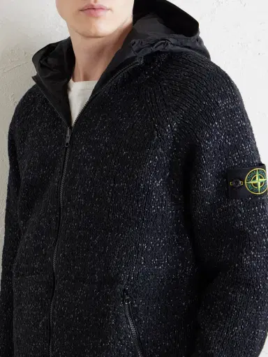 Stone Island Reversible Knitted Cotton-Blend Shell Jacket - Men | Thumbnail 5 Stone Island Reversible Knitted Cotton-Blend Shell Jacket - Men | Thumbnail 5