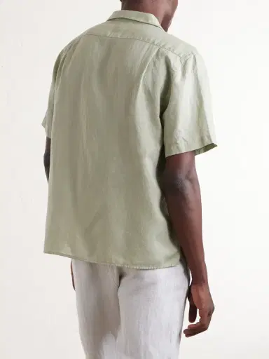 Onia Convertible-Collar Linen and Lyocell-Blend Shirt - Men | Thumbnail 4 Onia Convertible-Collar Linen and Lyocell-Blend Shirt - Men | Thumbnail 4